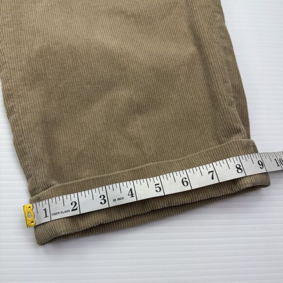 Faconnable Brown Corduroy Pants Men's Size 36 Pleated Straight Leg Pants - Picture 8 of 8